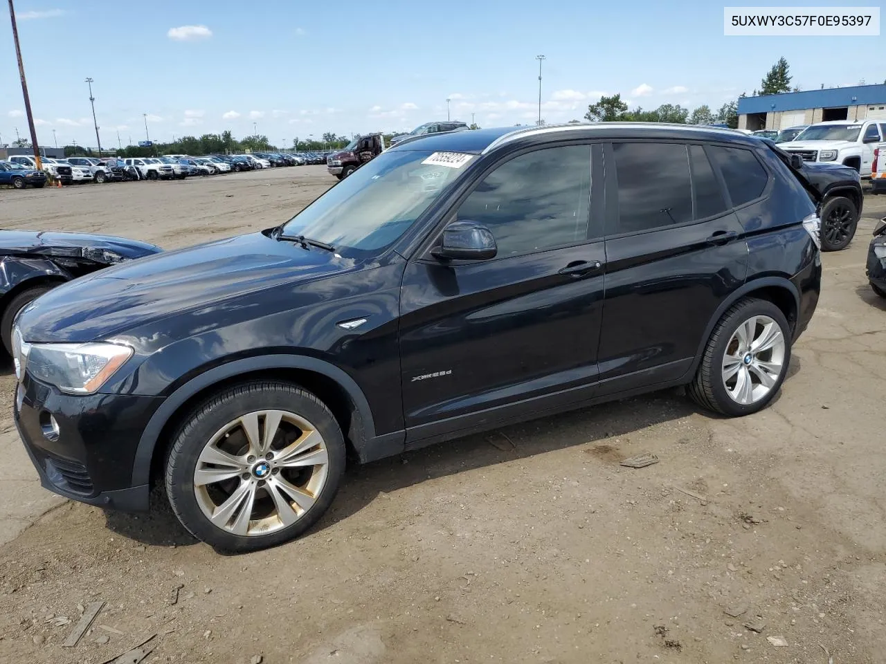 2015 BMW X3 xDrive28D VIN: 5UXWY3C57F0E95397 Lot: 70559224