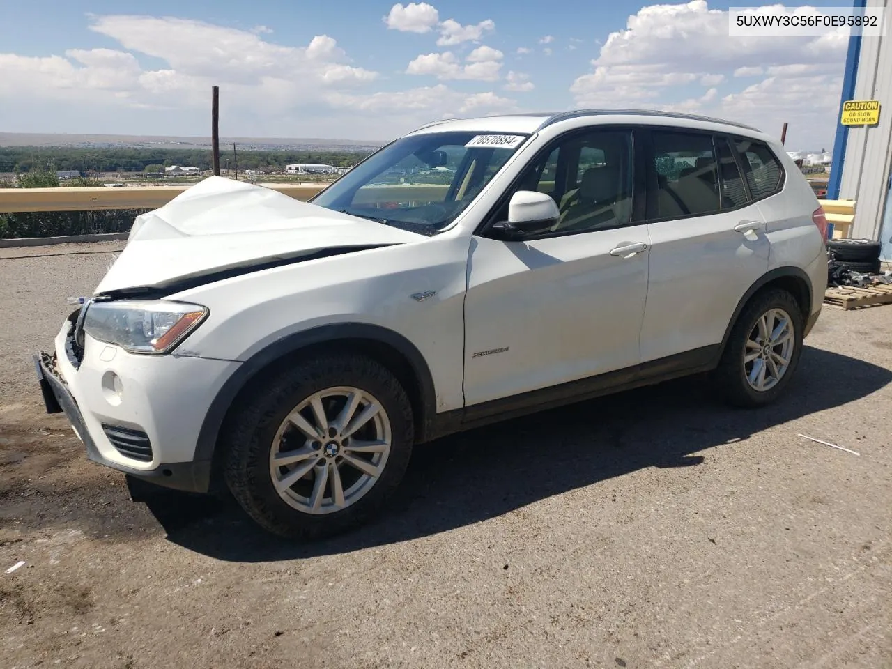 2015 BMW X3 xDrive28D VIN: 5UXWY3C56F0E95892 Lot: 70570884