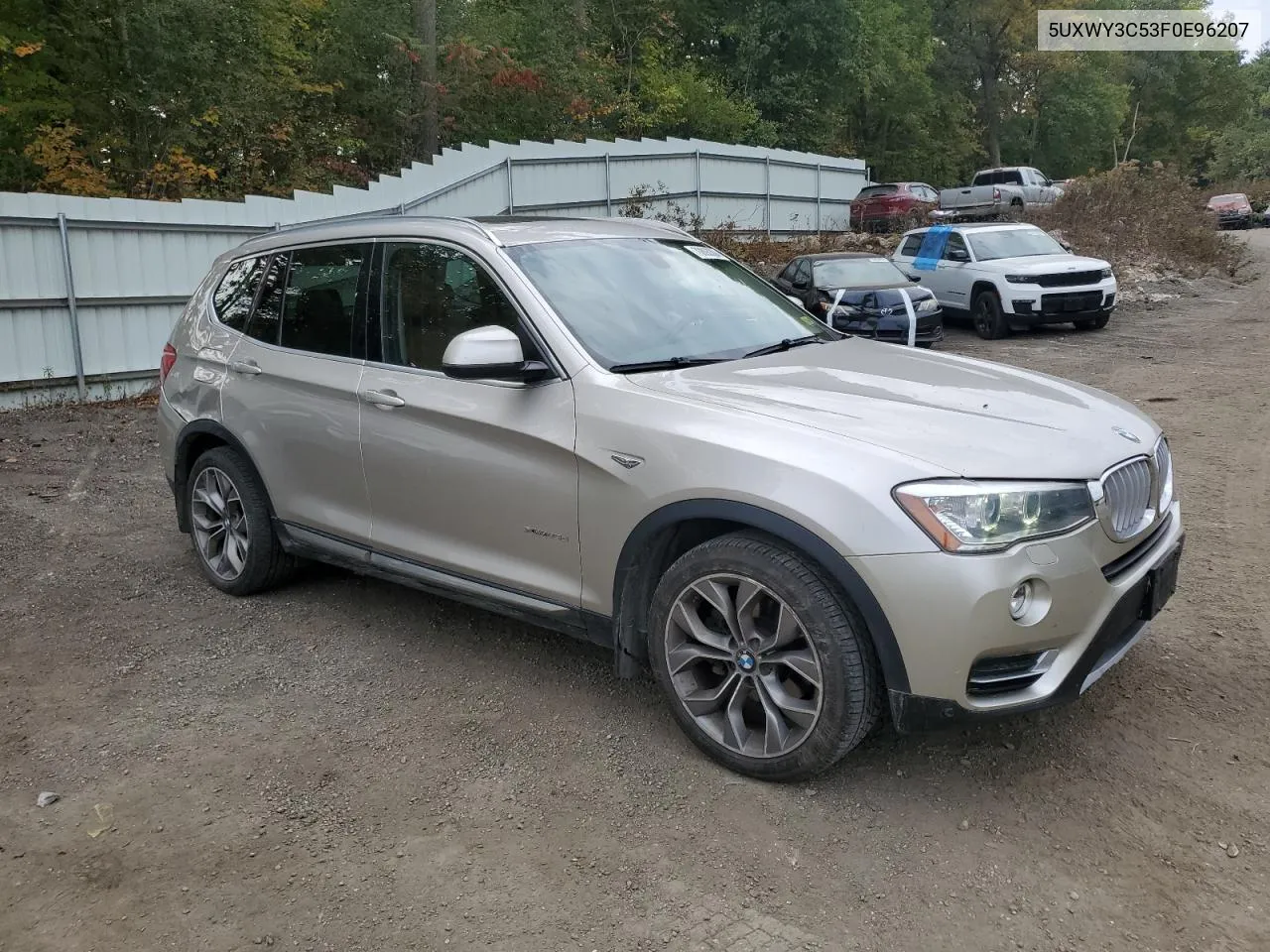 2015 BMW X3 xDrive28D VIN: 5UXWY3C53F0E96207 Lot: 70893304