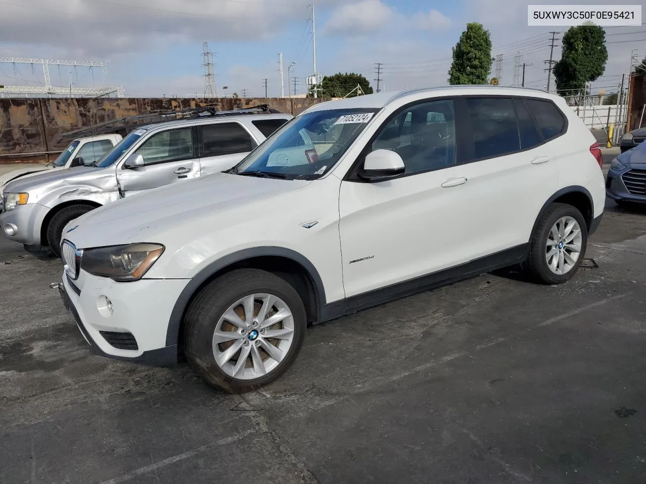 2015 BMW X3 xDrive28D VIN: 5UXWY3C50F0E95421 Lot: 71052124