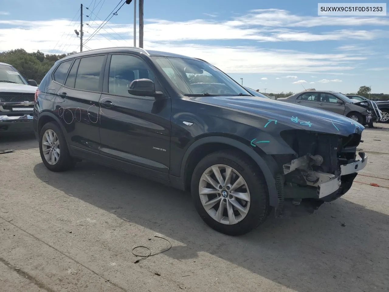 2015 BMW X3 xDrive28I VIN: 5UXWX9C51F0D51253 Lot: 71421044