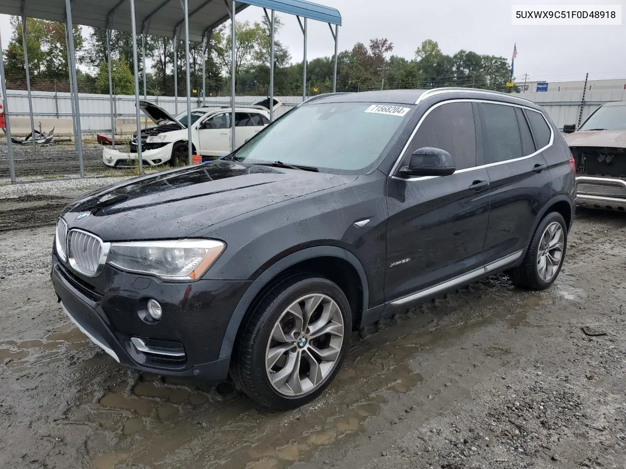 2015 BMW X3 xDrive28I VIN: 5UXWX9C51F0D48918 Lot: 71568204