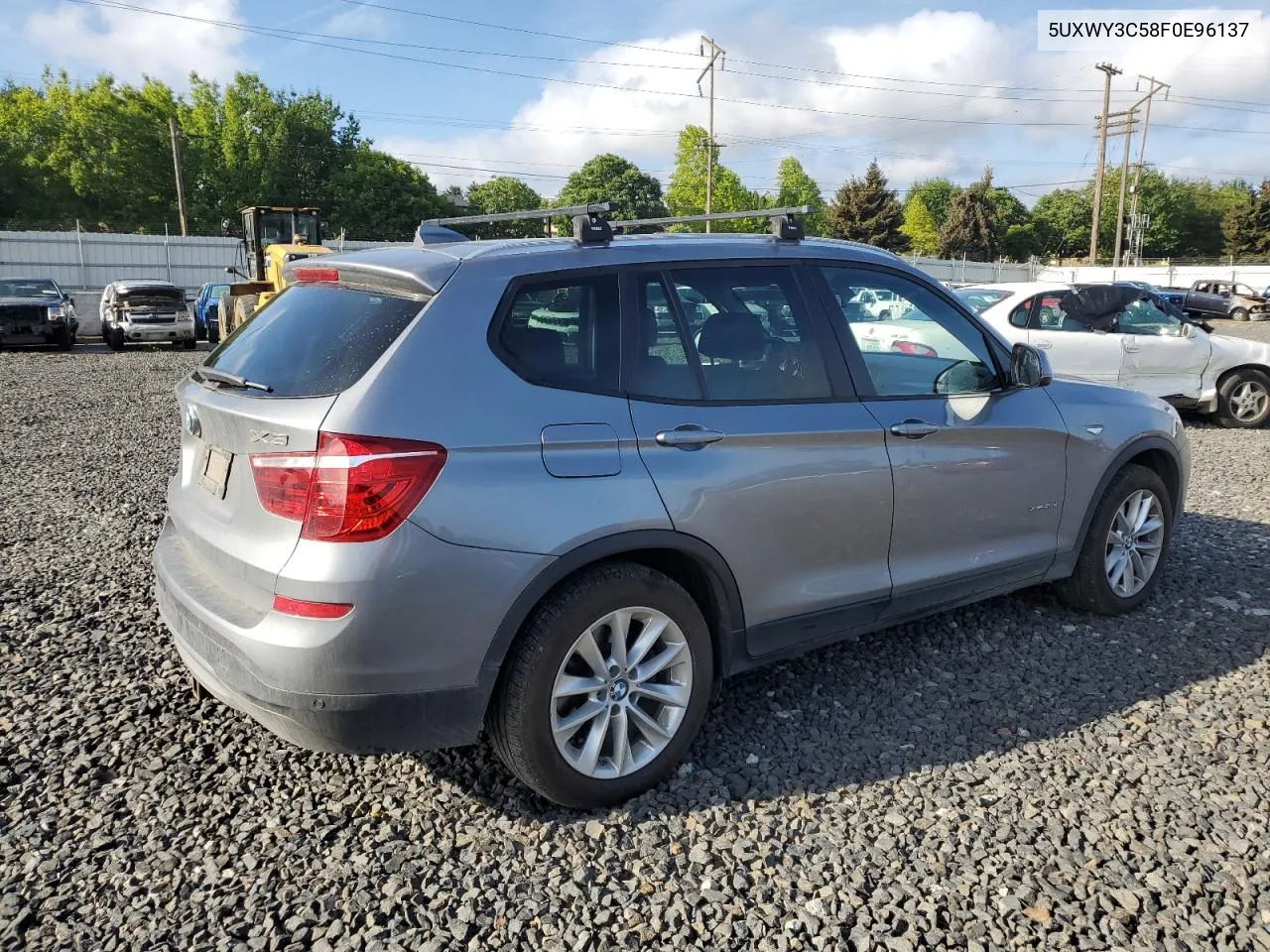 2015 BMW X3 xDrive28D VIN: 5UXWY3C58F0E96137 Lot: 71585514