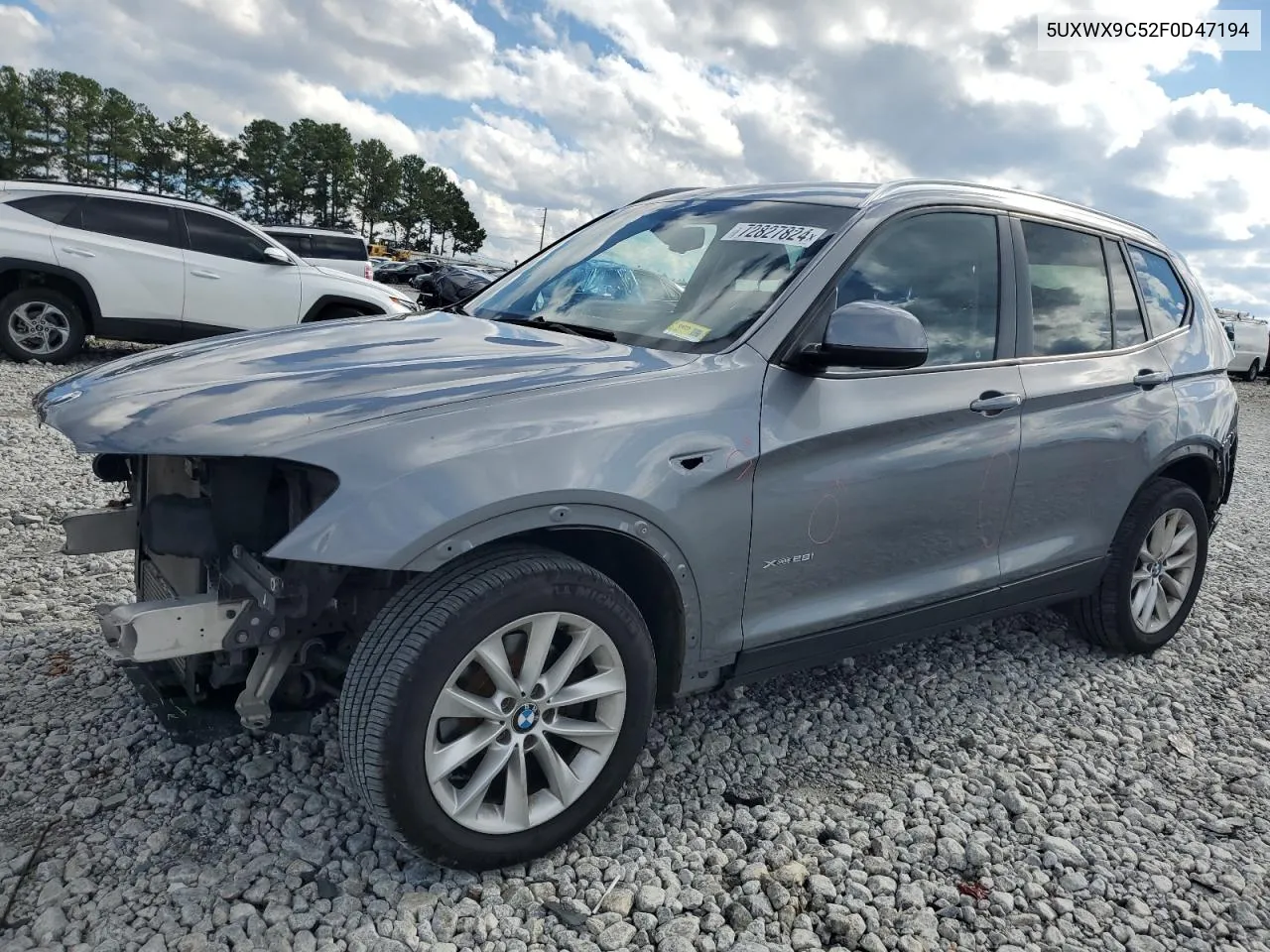 2015 BMW X3 xDrive28I VIN: 5UXWX9C52F0D47194 Lot: 72827824