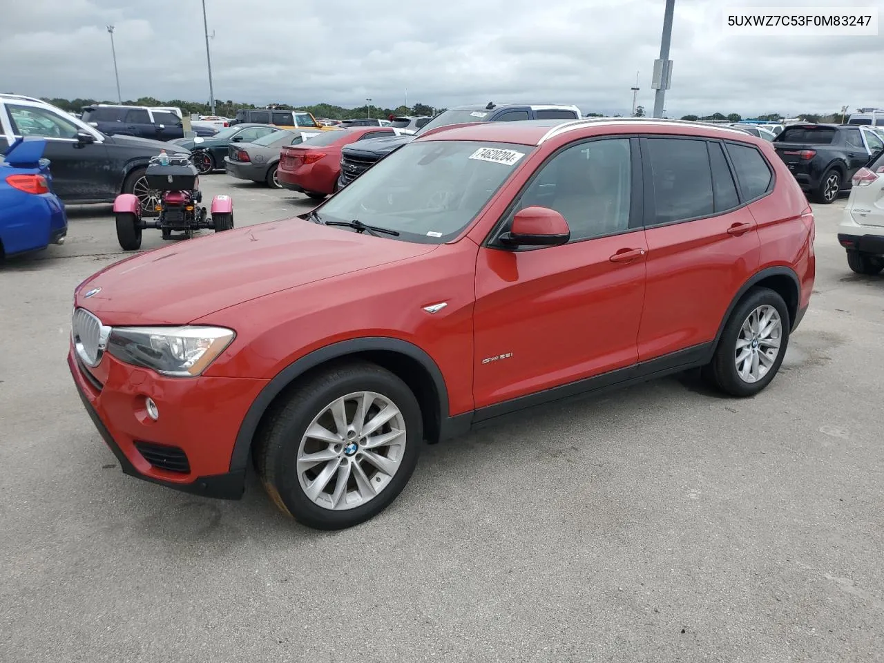 2015 BMW X3 Sdrive28I VIN: 5UXWZ7C53F0M83247 Lot: 74620204