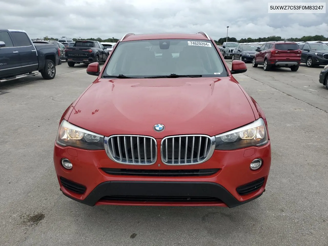 2015 BMW X3 Sdrive28I VIN: 5UXWZ7C53F0M83247 Lot: 74620204