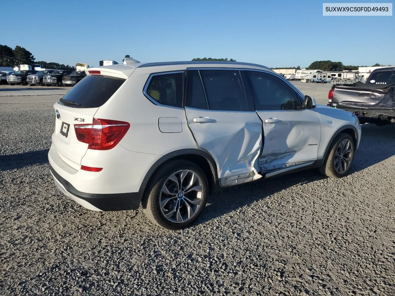 2015 BMW X3 xDrive28I VIN: 5UXWX9C50F0D49493 Lot: 76118404