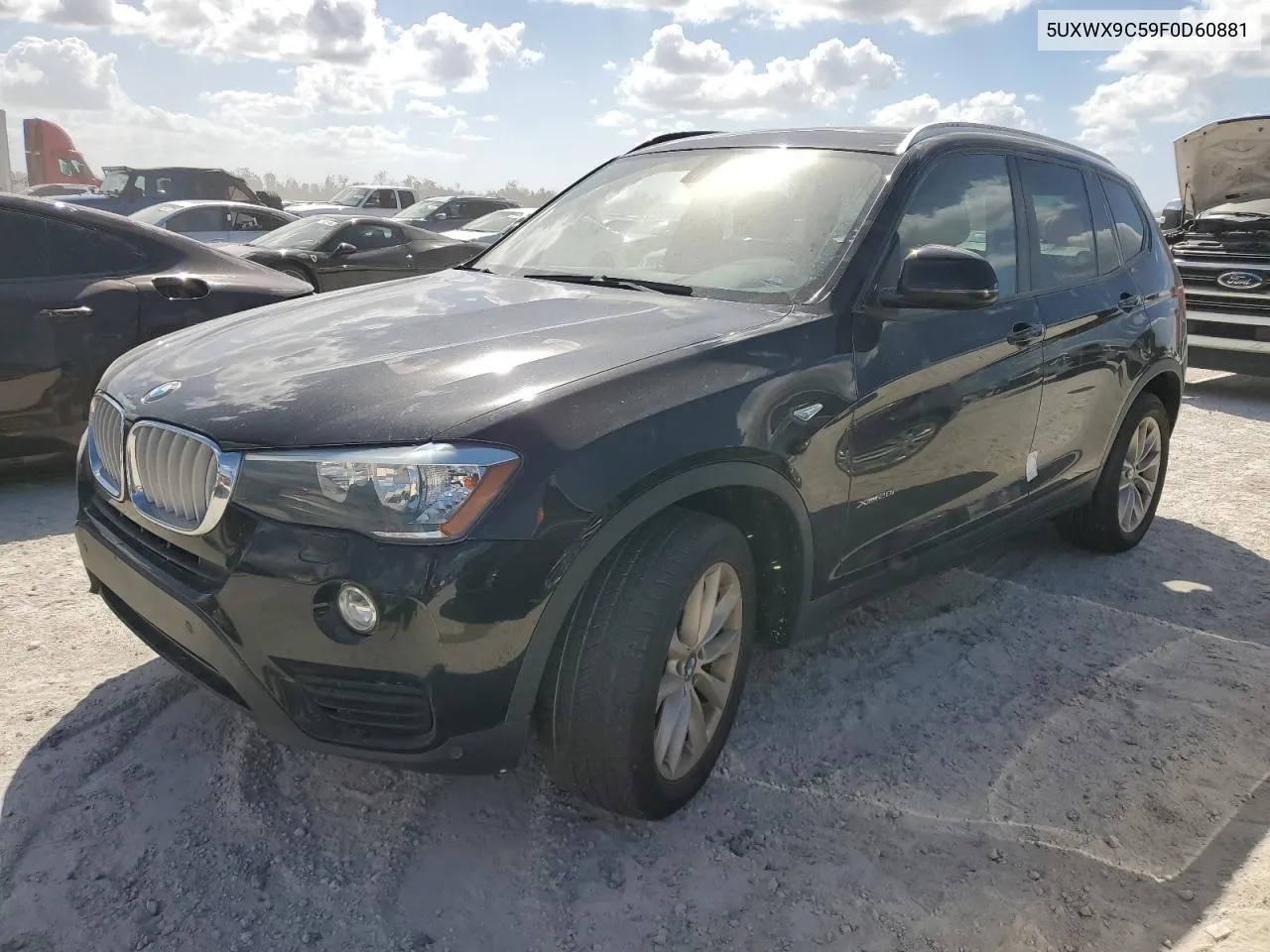 2015 BMW X3 xDrive28I VIN: 5UXWX9C59F0D60881 Lot: 76439934