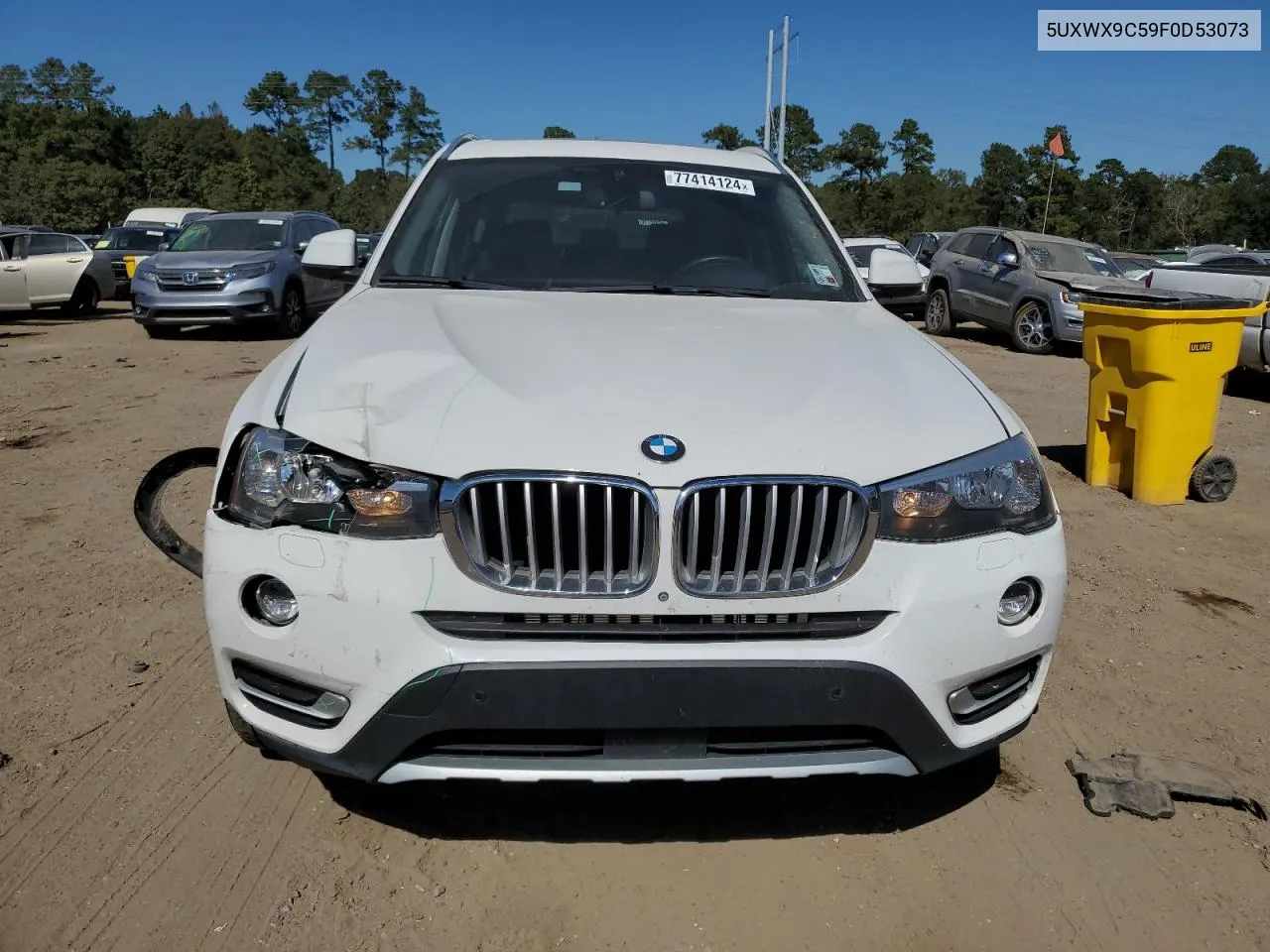 2015 BMW X3 xDrive28I VIN: 5UXWX9C59F0D53073 Lot: 77414124