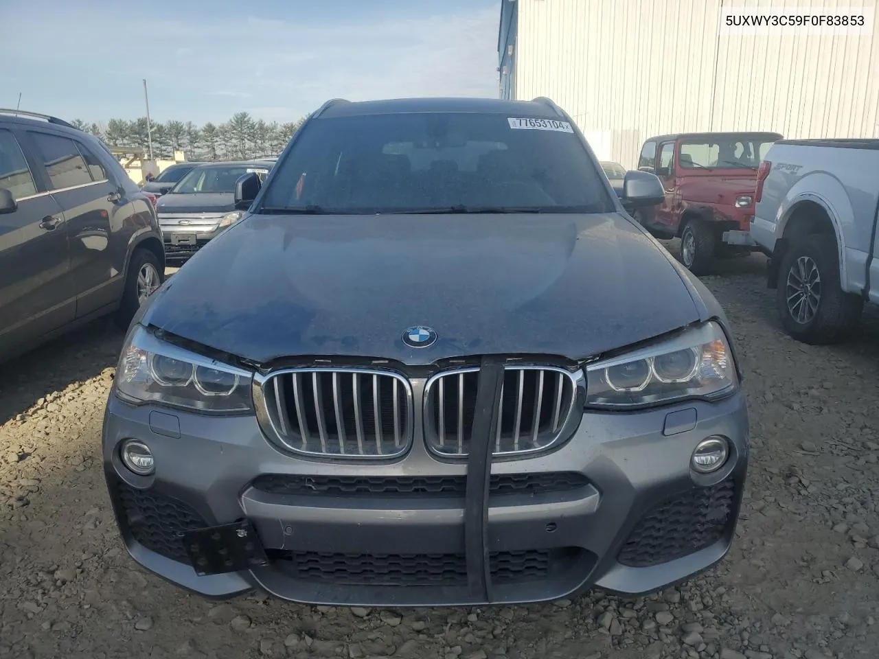 2015 BMW X3 xDrive28D VIN: 5UXWY3C59F0F83853 Lot: 77653104