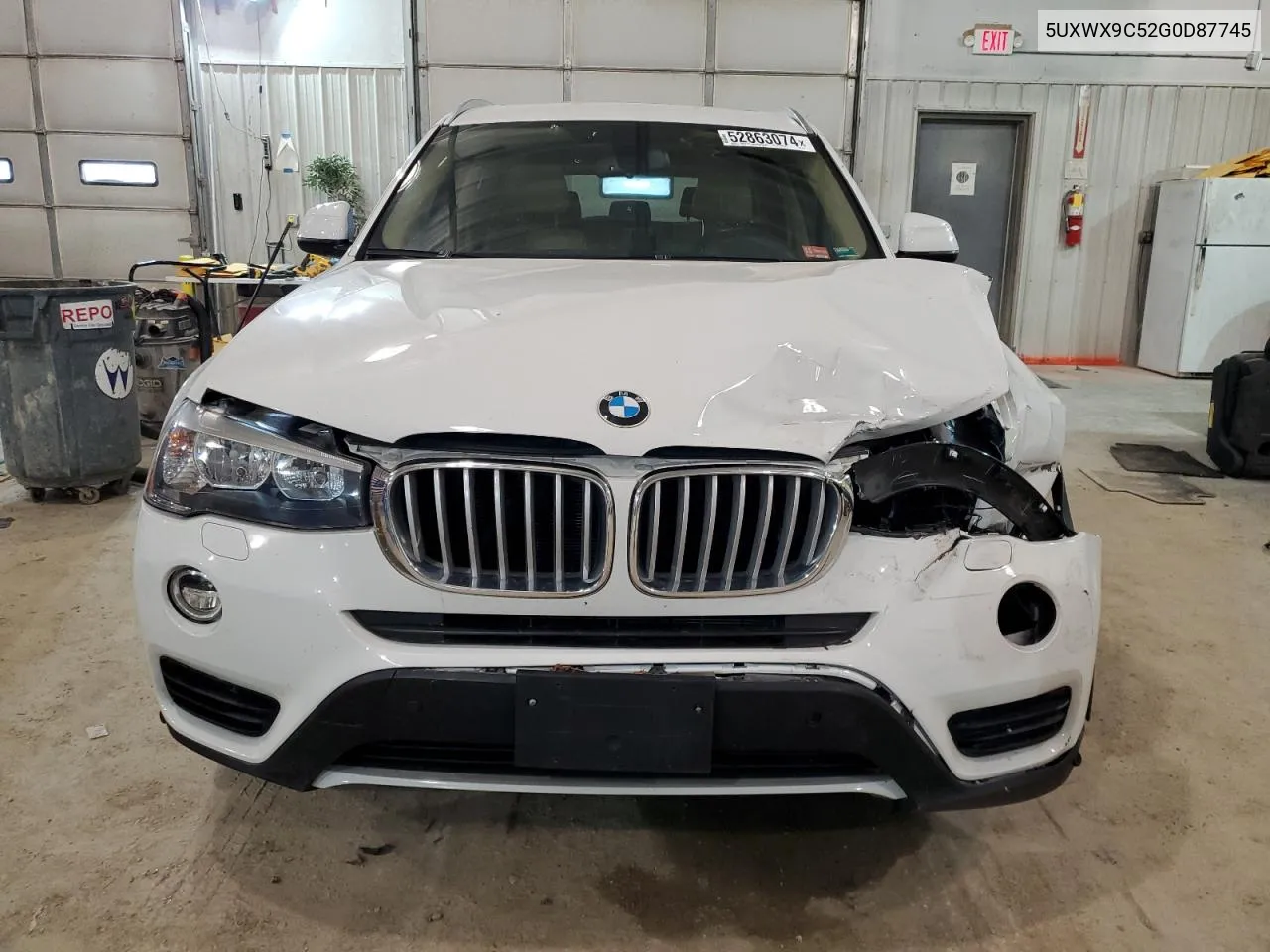 2016 BMW X3 xDrive28I VIN: 5UXWX9C52G0D87745 Lot: 52863074