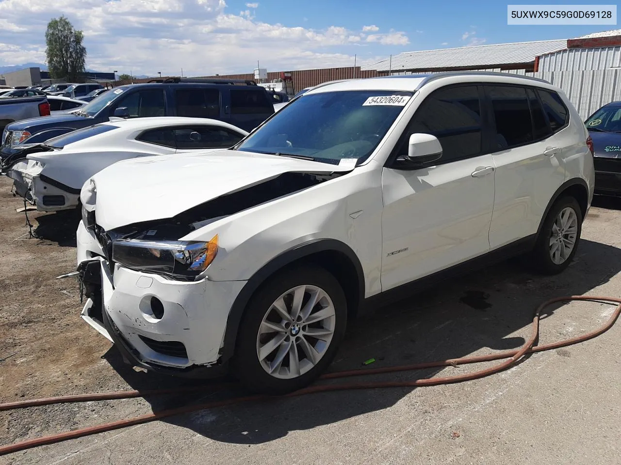 2016 BMW X3 xDrive28I VIN: 5UXWX9C59G0D69128 Lot: 54320604