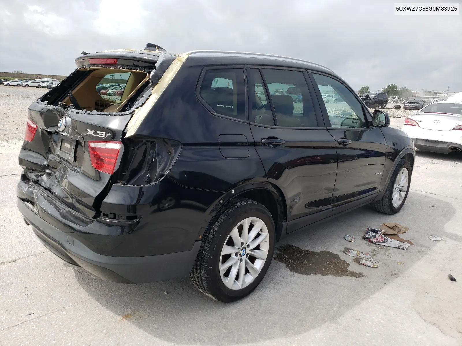 2016 BMW X3 Sdrive28I VIN: 5UXWZ7C58G0M83925 Lot: 58615844