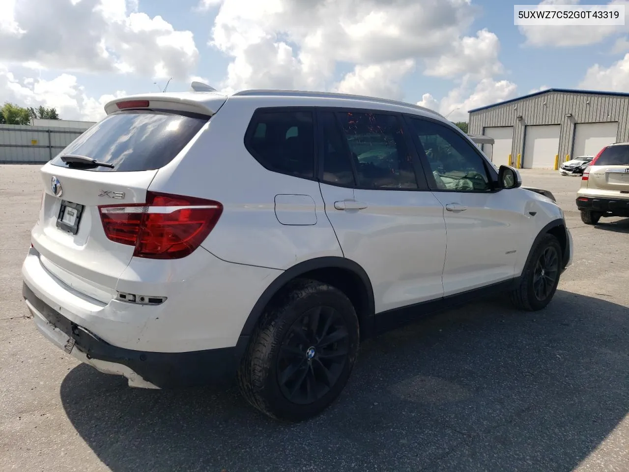 2016 BMW X3 Sdrive28I VIN: 5UXWZ7C52G0T43319 Lot: 62040934