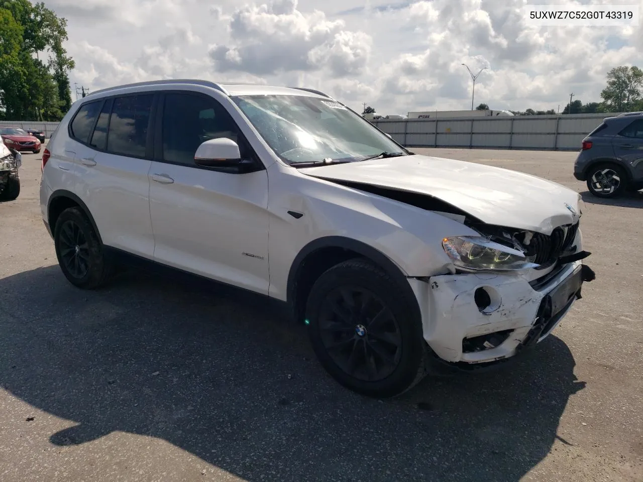 2016 BMW X3 Sdrive28I VIN: 5UXWZ7C52G0T43319 Lot: 62040934