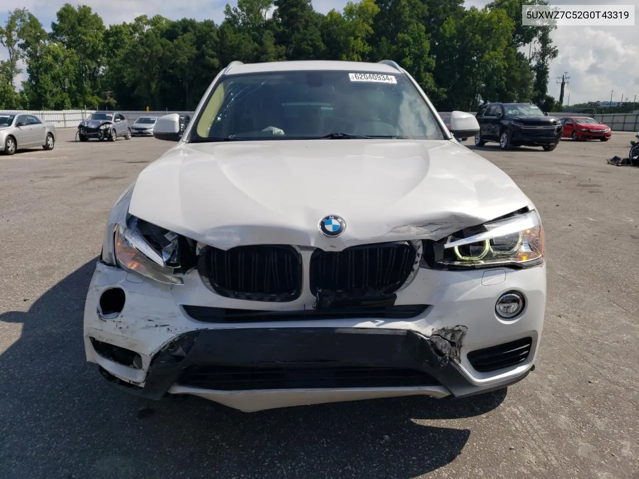 2016 BMW X3 Sdrive28I VIN: 5UXWZ7C52G0T43319 Lot: 62040934