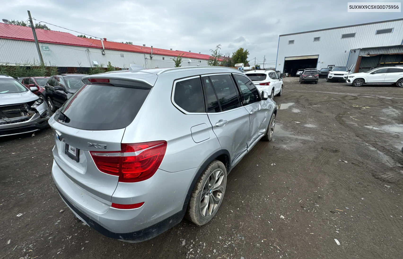 2016 BMW X3 xDrive28I VIN: 5UXWX9C5XG0D75956 Lot: 65744234