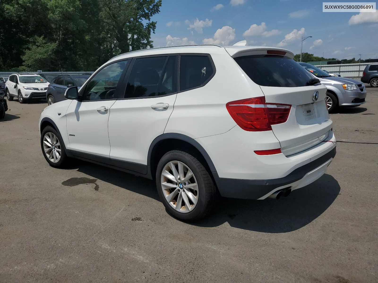 2016 BMW X3 xDrive28I VIN: 5UXWX9C58G0D86891 Lot: 65785884