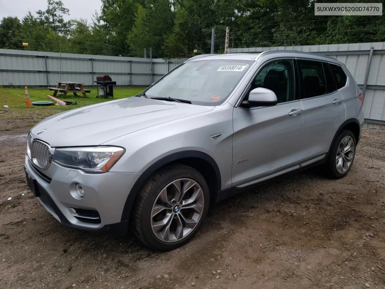 2016 BMW X3 xDrive28I VIN: 5UXWX9C52G0D74770 Lot: 68358014