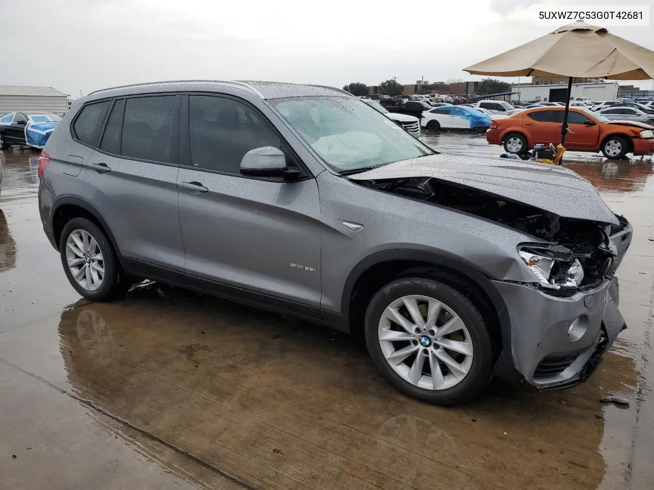 2016 BMW X3 Sdrive28I VIN: 5UXWZ7C53G0T42681 Lot: 69990954