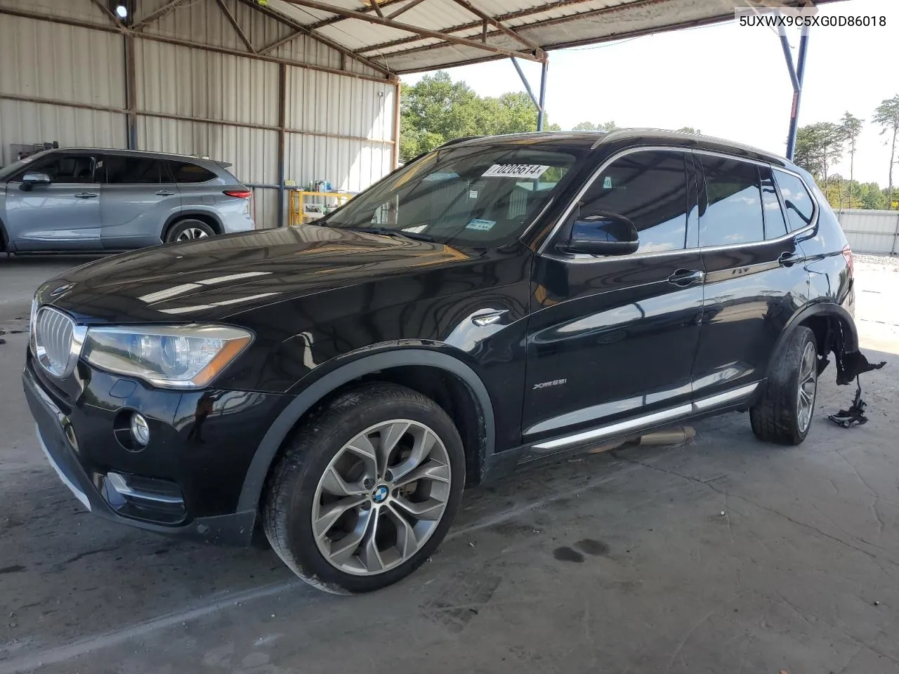 2016 BMW X3 xDrive28I VIN: 5UXWX9C5XG0D86018 Lot: 70205614