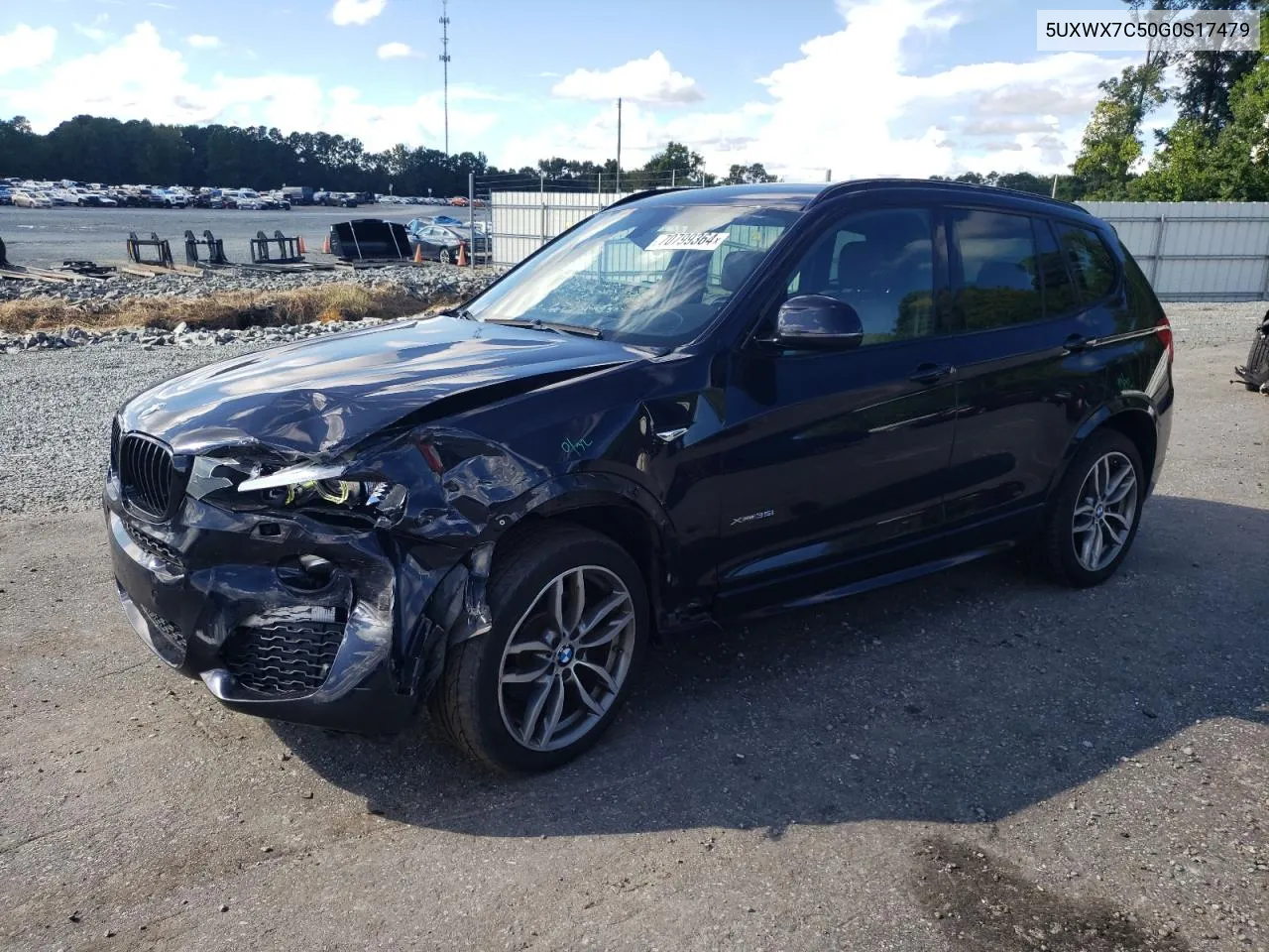 2016 BMW X3 xDrive35I VIN: 5UXWX7C50G0S17479 Lot: 70799364