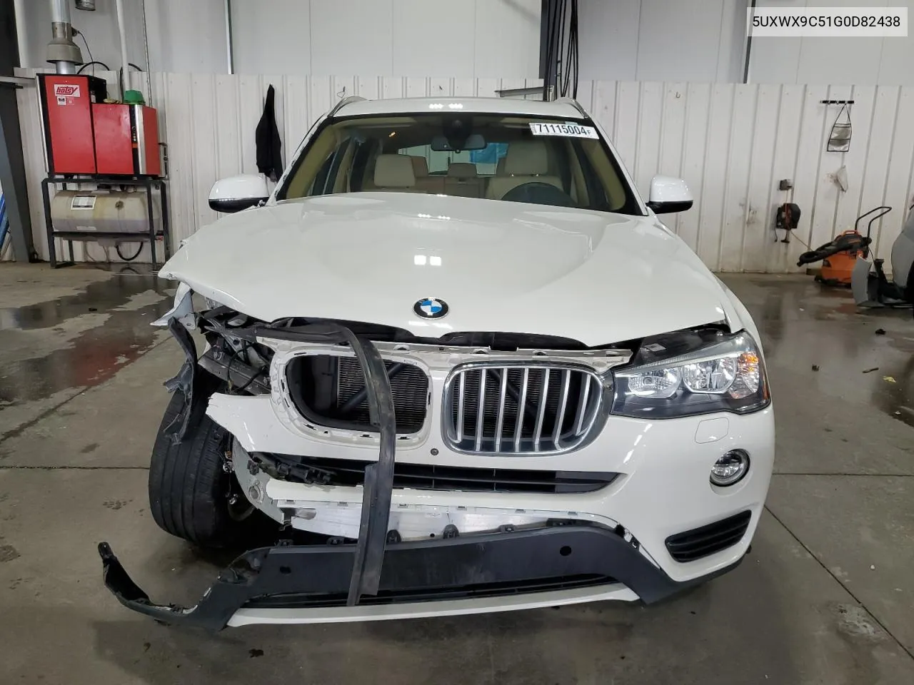 2016 BMW X3 xDrive28I VIN: 5UXWX9C51G0D82438 Lot: 71115004