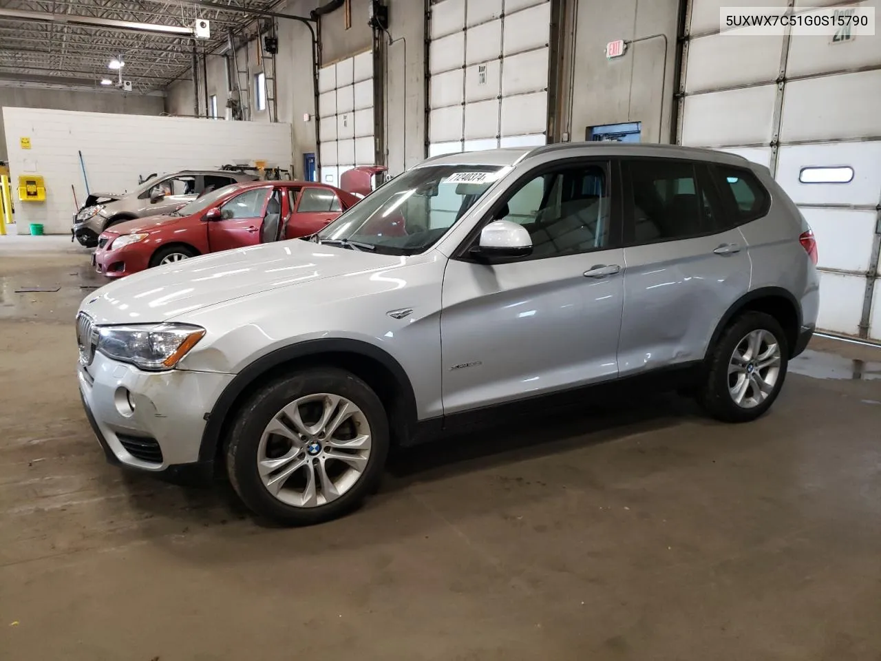 2016 BMW X3 xDrive35I VIN: 5UXWX7C51G0S15790 Lot: 71240374