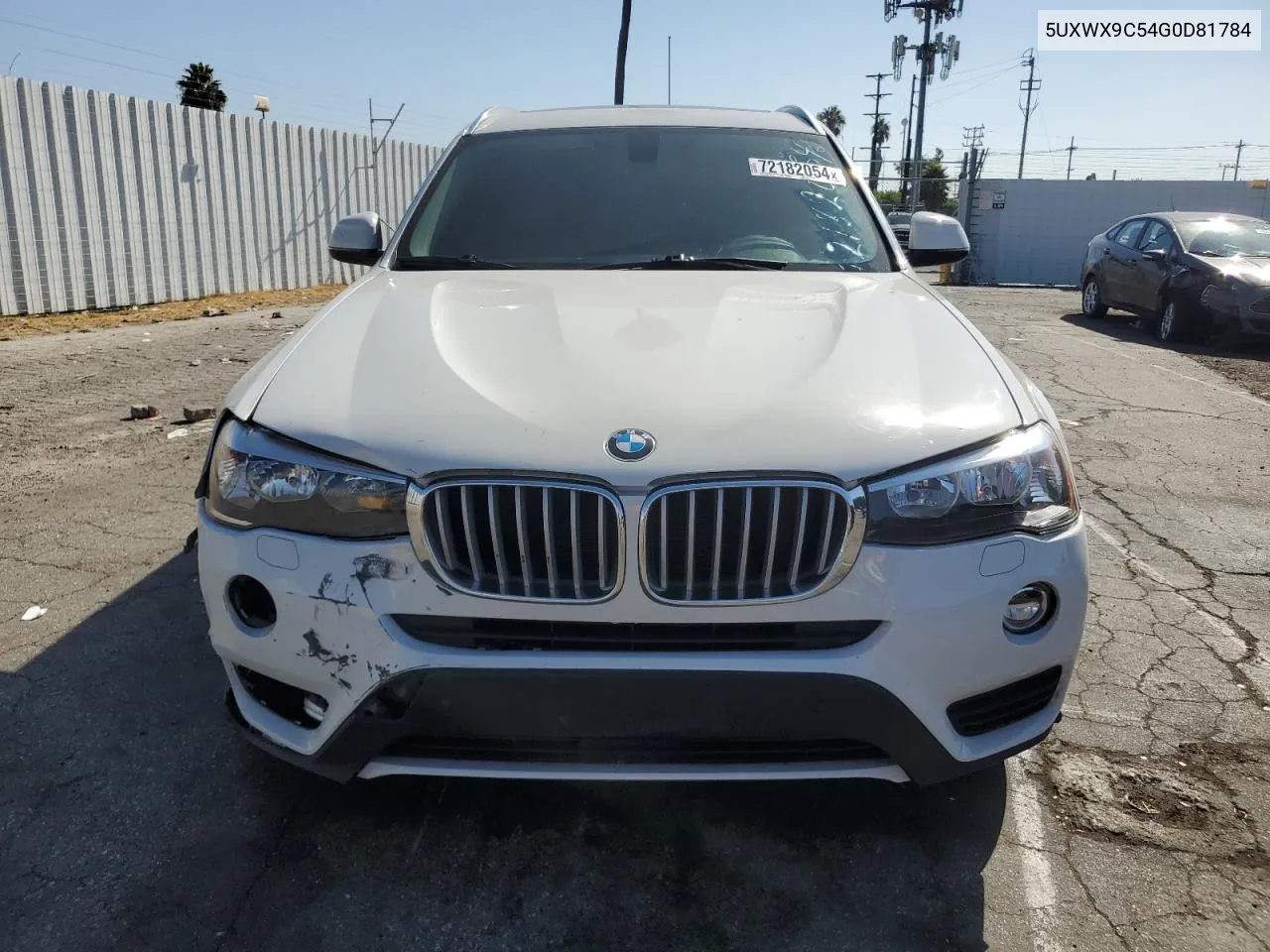 2016 BMW X3 xDrive28I VIN: 5UXWX9C54G0D81784 Lot: 72182054