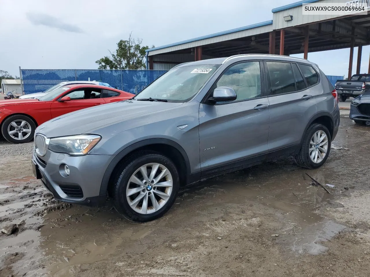 2016 BMW X3 xDrive28I VIN: 5UXWX9C50G0D69664 Lot: 72219354