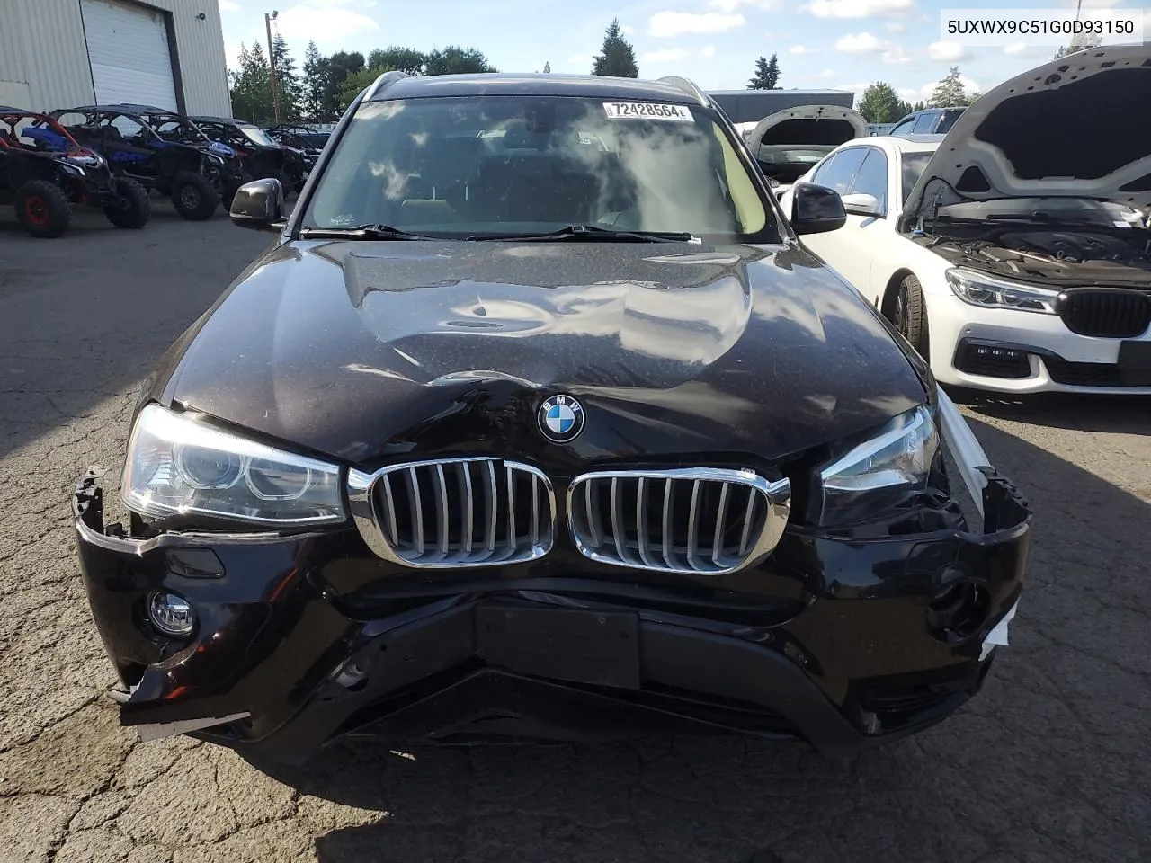 2016 BMW X3 xDrive28I VIN: 5UXWX9C51G0D93150 Lot: 72428564