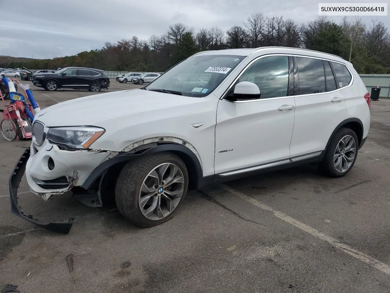 2016 BMW X3 xDrive28I VIN: 5UXWX9C53G0D66418 Lot: 72553314