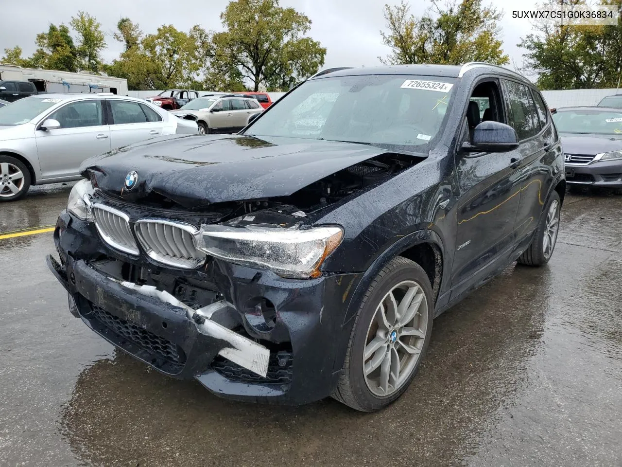 2016 BMW X3 xDrive35I VIN: 5UXWX7C51G0K36834 Lot: 72655324