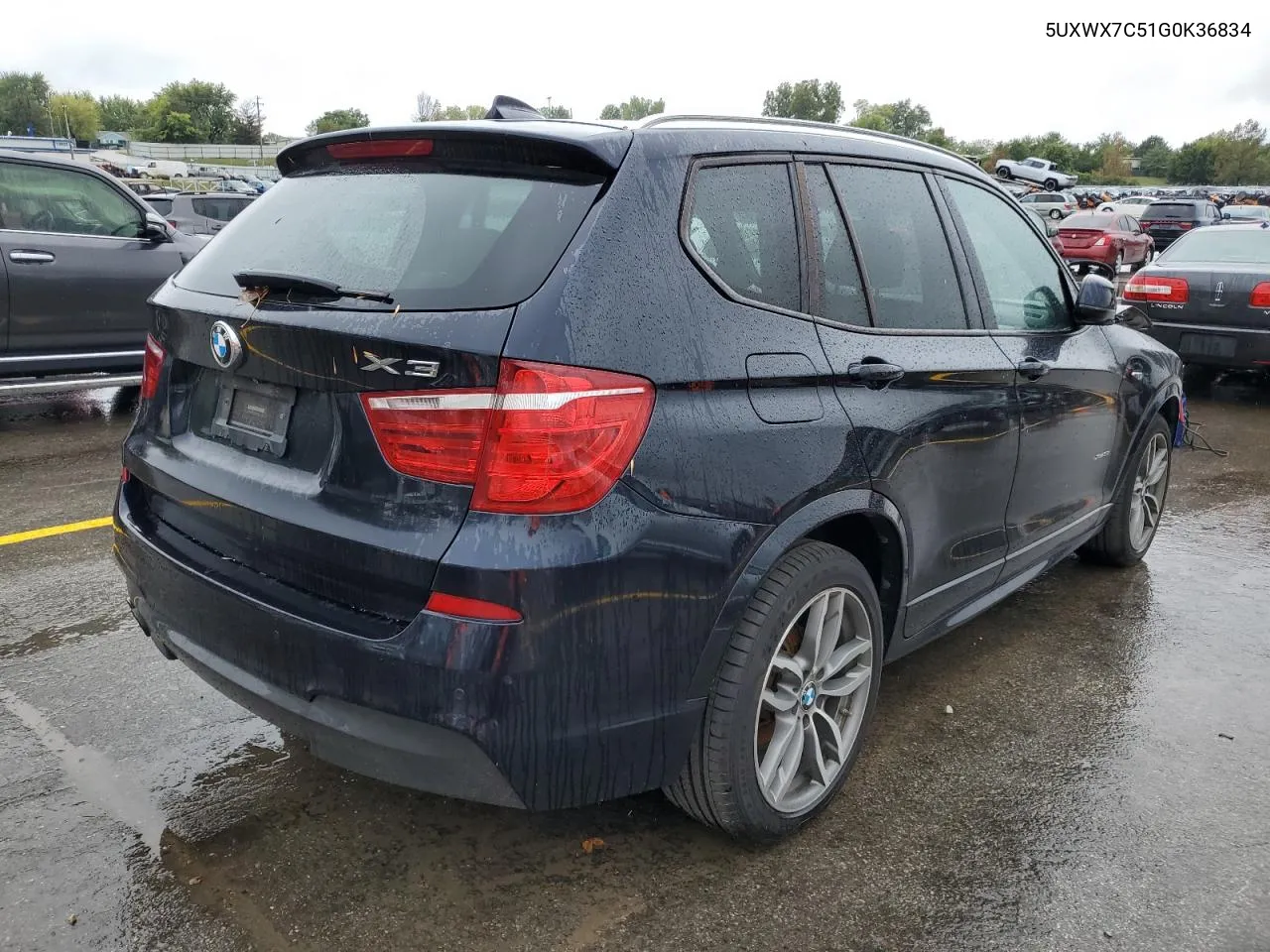 2016 BMW X3 xDrive35I VIN: 5UXWX7C51G0K36834 Lot: 72655324