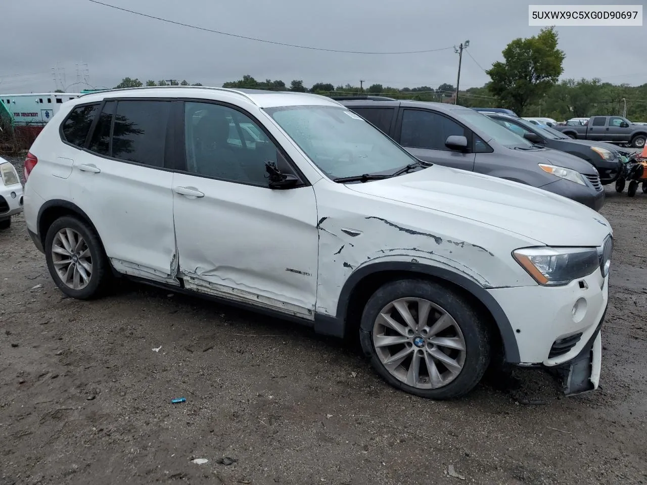 2016 BMW X3 xDrive28I VIN: 5UXWX9C5XG0D90697 Lot: 72658074