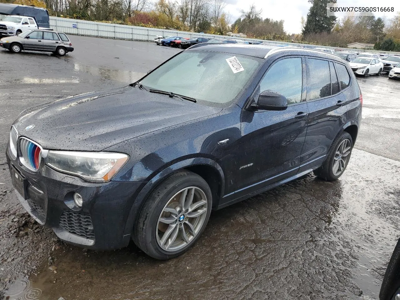 2016 BMW X3 xDrive35I VIN: 5UXWX7C59G0S16668 Lot: 73312274