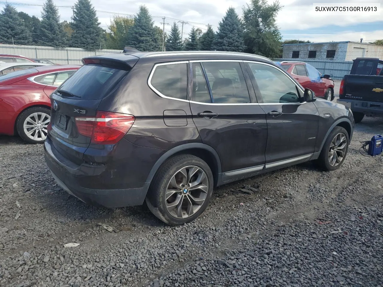 2016 BMW X3 xDrive35I VIN: 5UXWX7C51G0R16913 Lot: 73534244