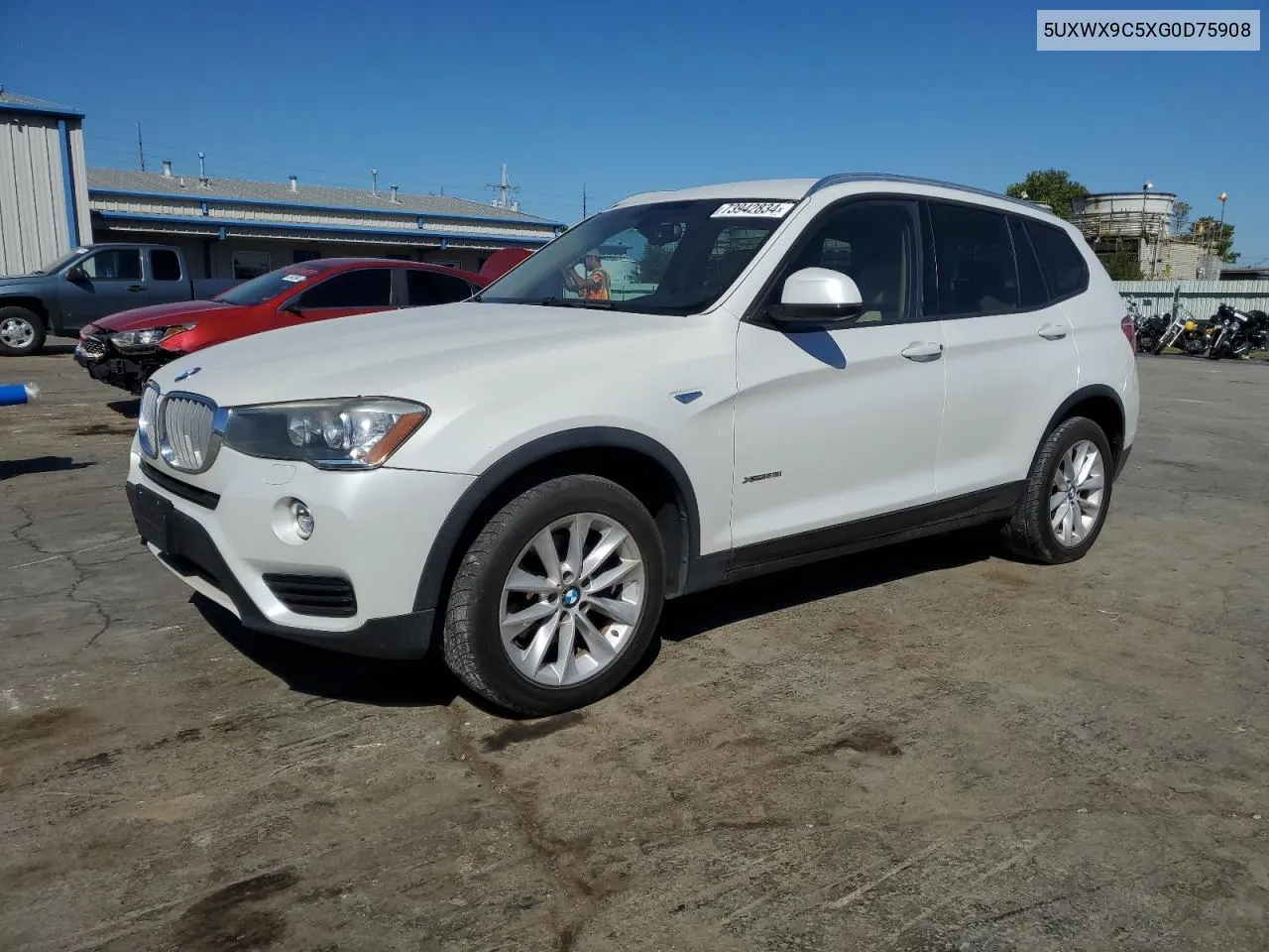 5UXWX9C5XG0D75908 2016 BMW X3 xDrive28I