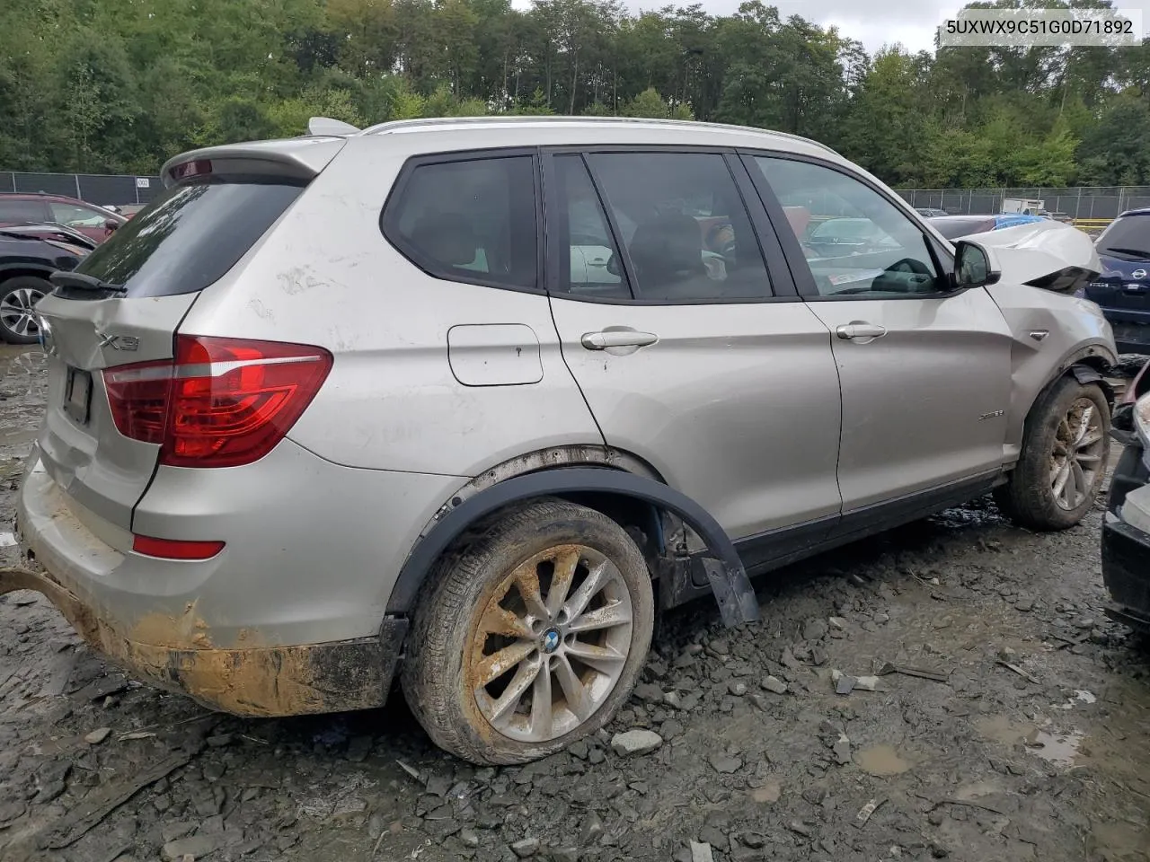 2016 BMW X3 xDrive28I VIN: 5UXWX9C51G0D71892 Lot: 73951694