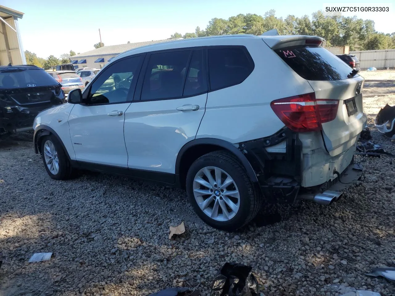 2016 BMW X3 Sdrive28I VIN: 5UXWZ7C51G0R33303 Lot: 76679764