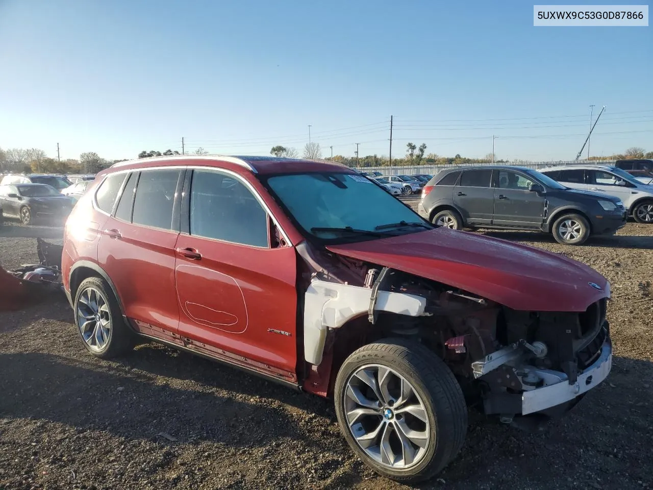 2016 BMW X3 xDrive28I VIN: 5UXWX9C53G0D87866 Lot: 77612974