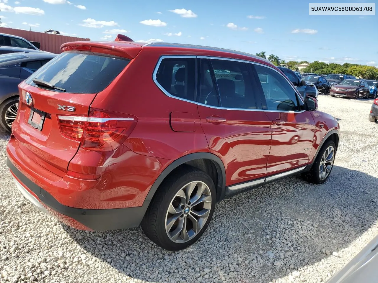 2016 BMW X3 xDrive28I VIN: 5UXWX9C58G0D63708 Lot: 78031514