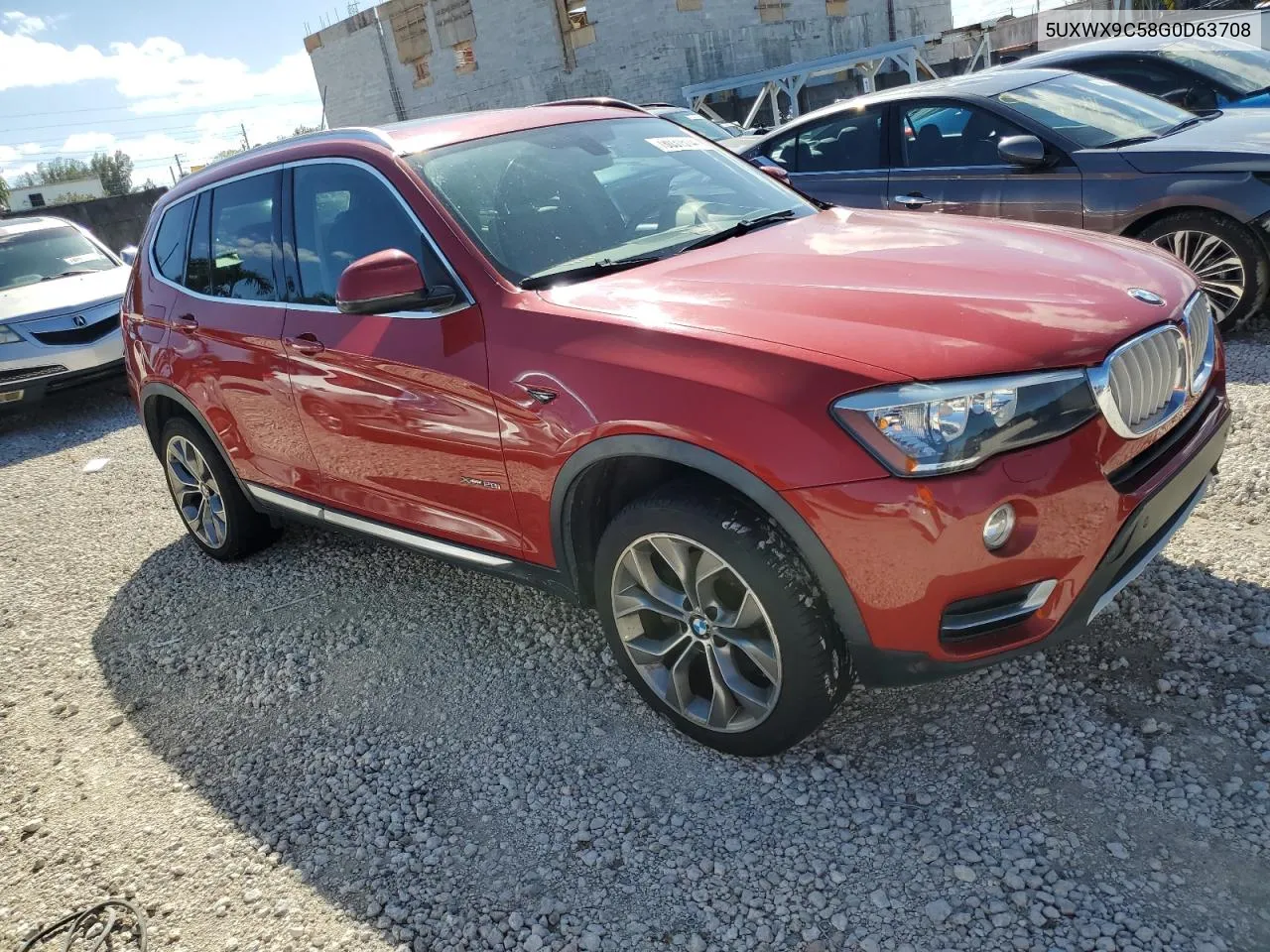 2016 BMW X3 xDrive28I VIN: 5UXWX9C58G0D63708 Lot: 78031514