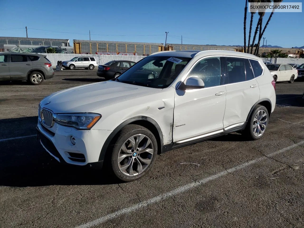 2016 BMW X3 xDrive35I VIN: 5UXWX7C58G0R17492 Lot: 78196444