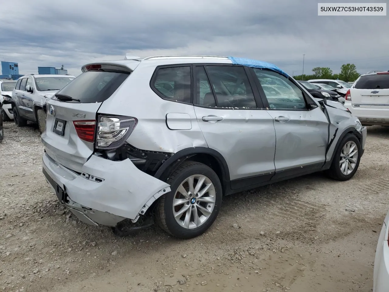 2017 BMW X3 Sdrive28I VIN: 5UXWZ7C53H0T43539 Lot: 48806034