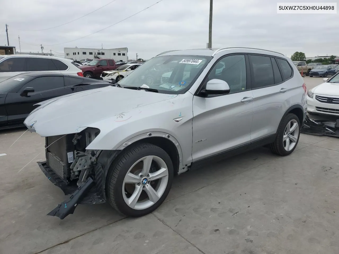 2017 BMW X3 Sdrive28I VIN: 5UXWZ7C5XH0U44898 Lot: 50997044