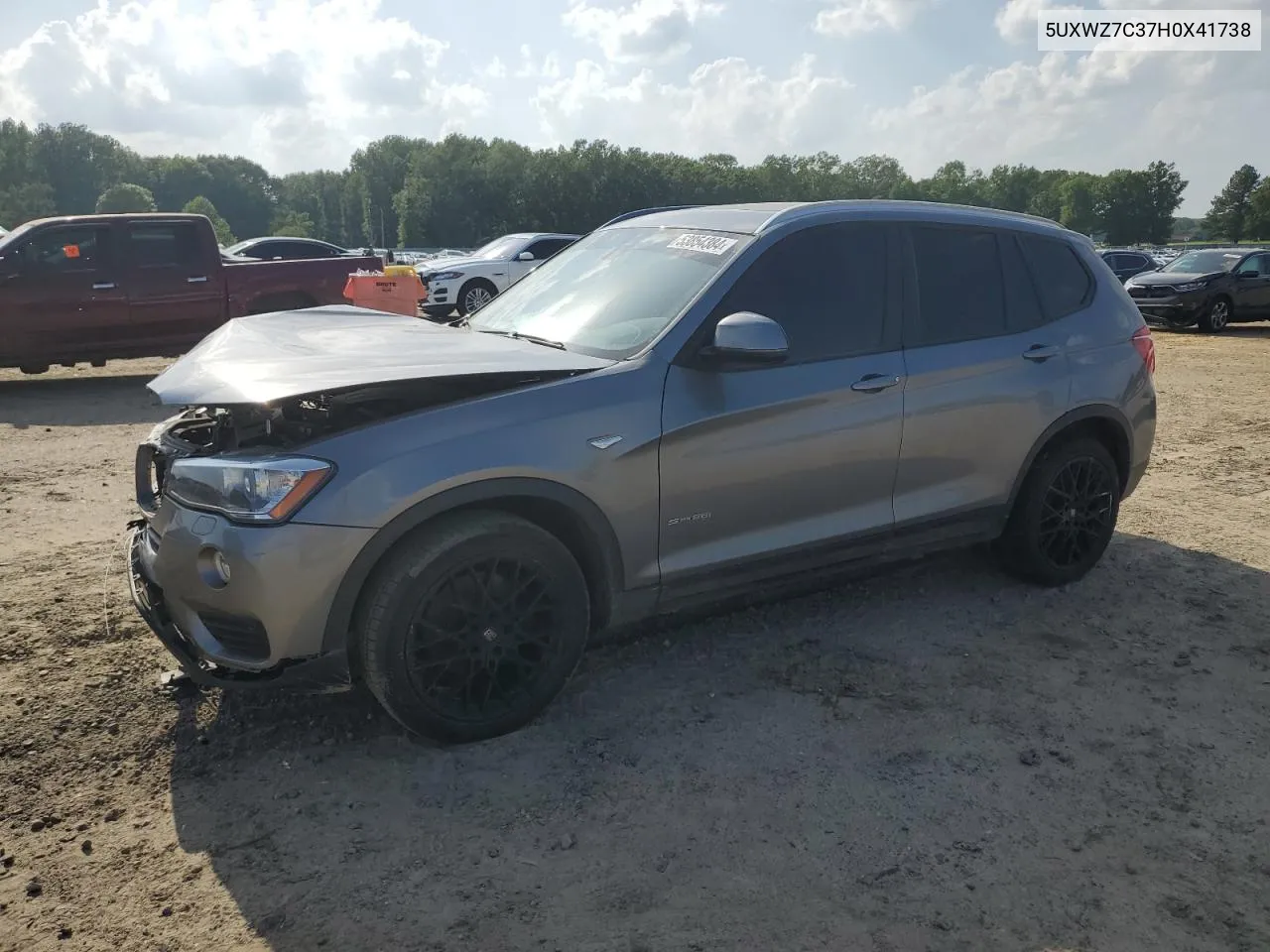 5UXWZ7C37H0X41738 2017 BMW X3 Sdrive28I