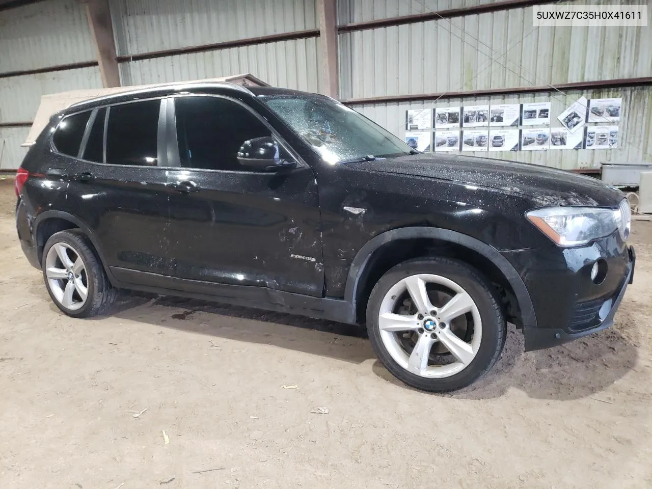 5UXWZ7C35H0X41611 2017 BMW X3 Sdrive28I