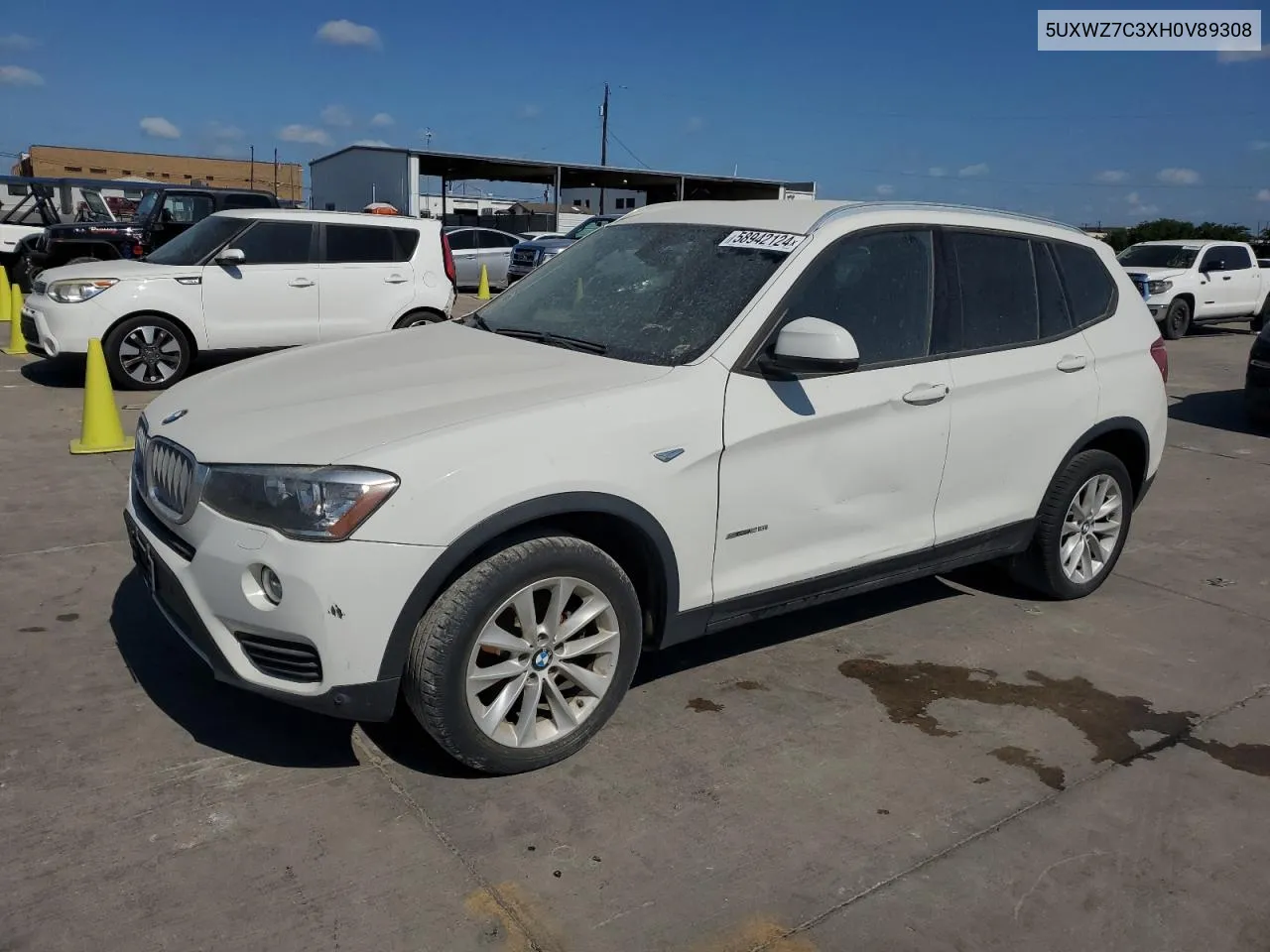 5UXWZ7C3XH0V89308 2017 BMW X3 Sdrive28I