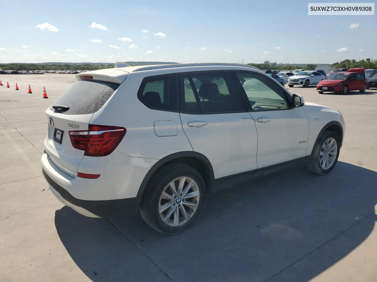 2017 BMW X3 Sdrive28I VIN: 5UXWZ7C3XH0V89308 Lot: 58942124